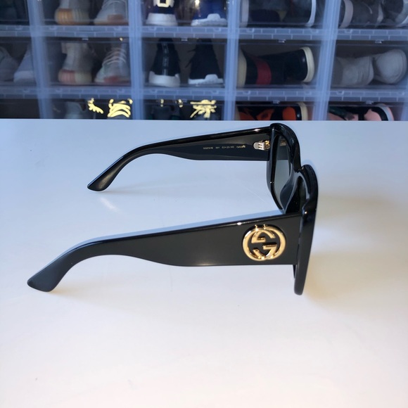 gucci 53mm rectangle sunglasses